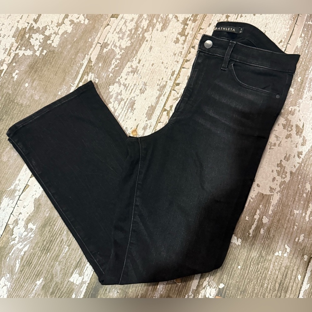 Athleta Crop Kick Tuxedo Jean Carbon Wash